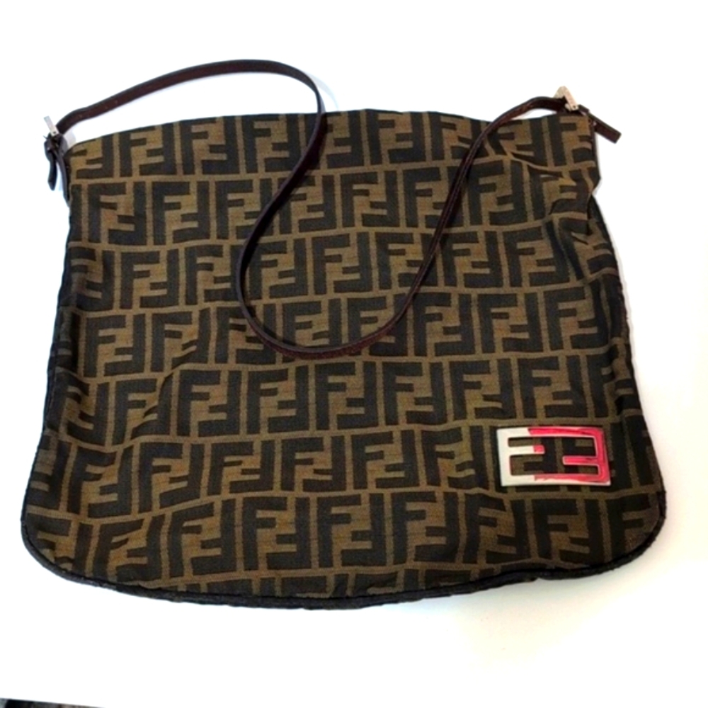 FENDI Zucca Canvas Shoulder Bag - Picture 3 of 15